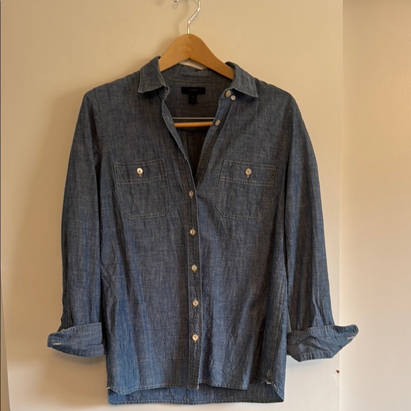 J. Crew Classic Denim Shirt - Picture 1 of 4